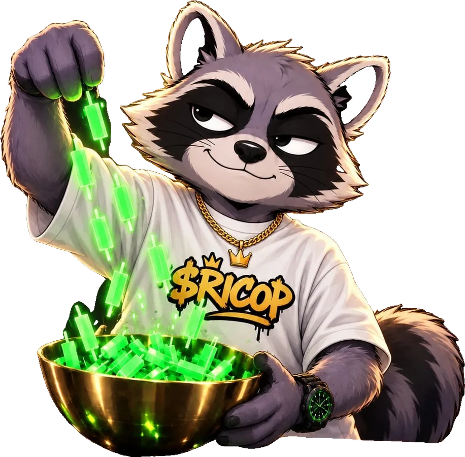Ricop dropping green candles into a gold bowl